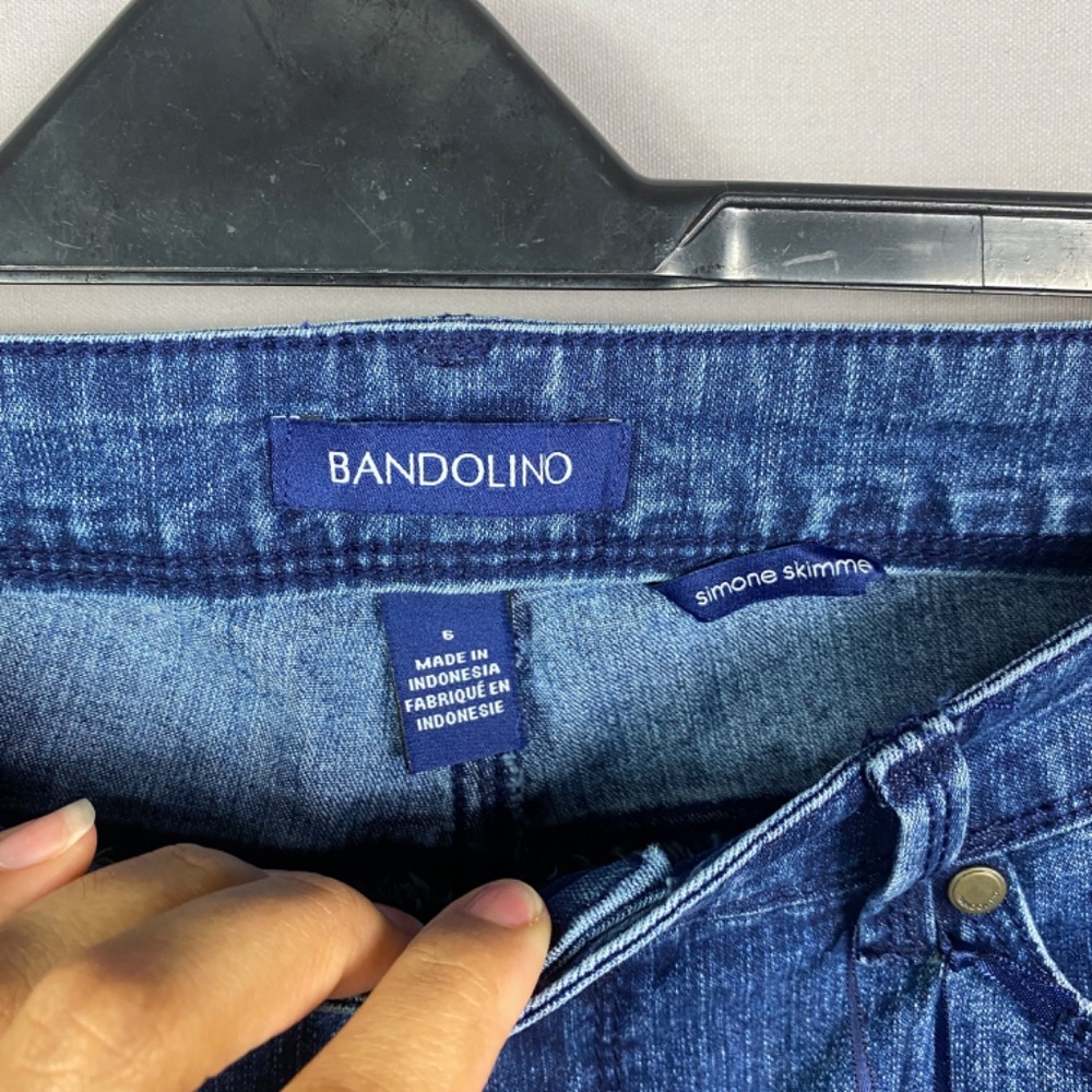 Bandolino Simone Curvy Skinny Skimmer Capri Cuff Hem In Hyde Size 6 - Picture 7 of 11